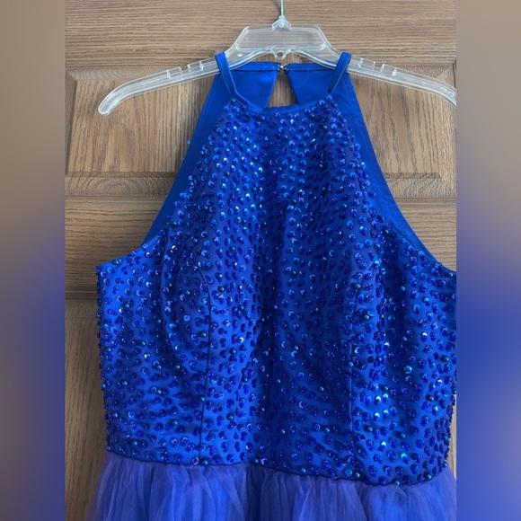 Dresses Jcpenney Royal Blue Beaded Dress Poshmark